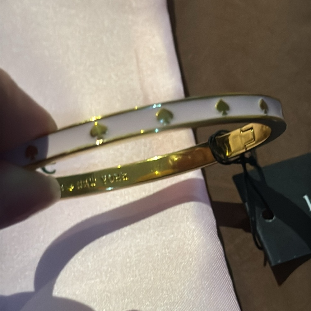 Kate Spade enamel hinged bracelet